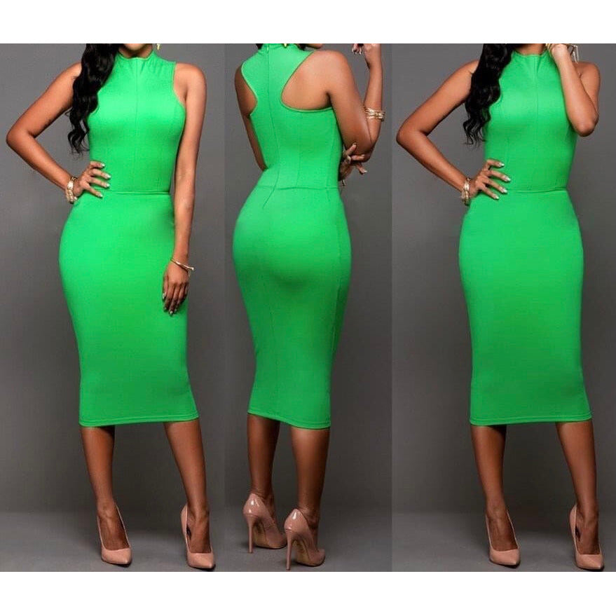 Eraser Back Midi Dress