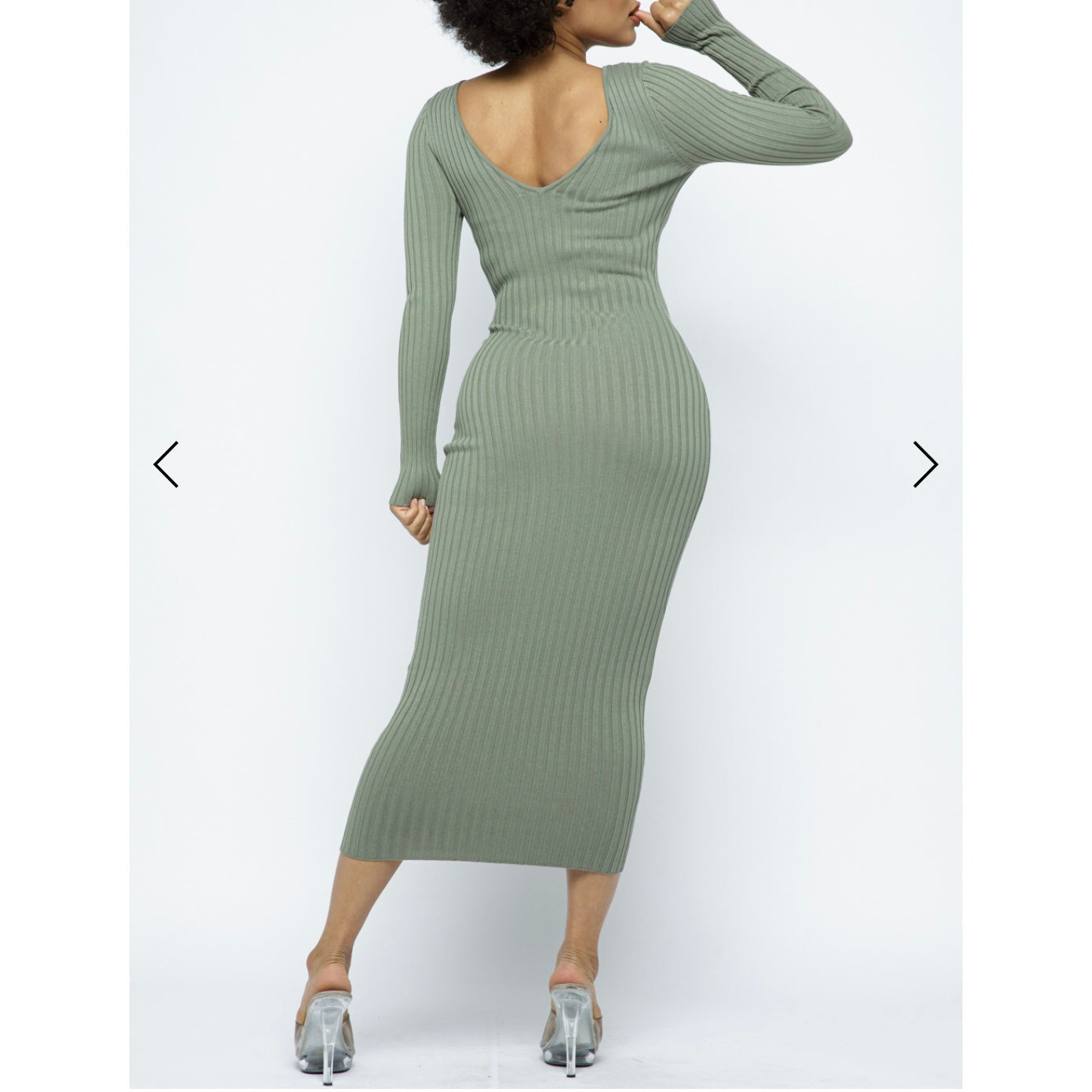 Sexy Long Sleeve Maxi Dress