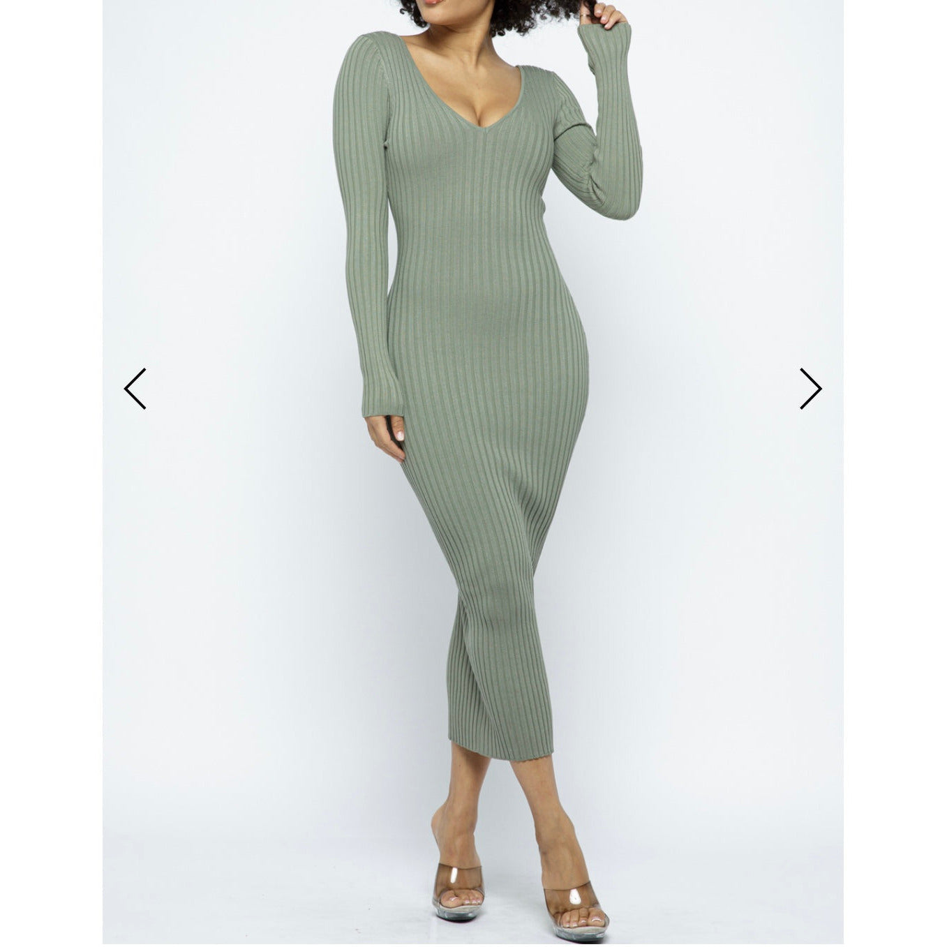 Sexy Long Sleeve Maxi Dress