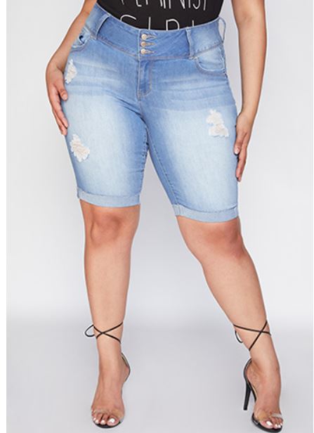 Mid-Rise Bermuda Shorts