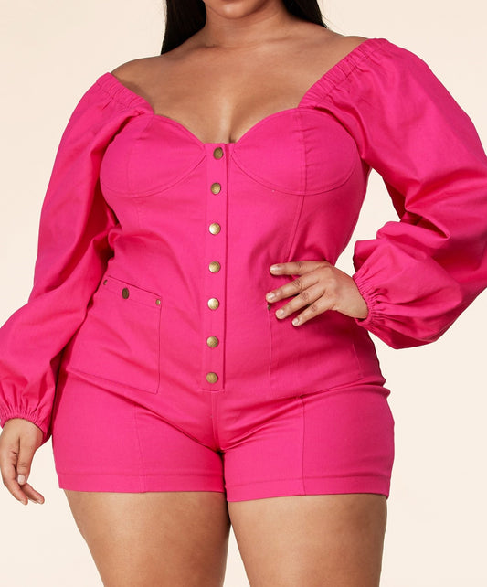 Hot Pink Romper