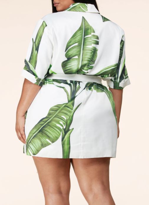 Leaf Shirt Dress